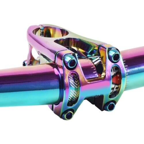 MTB Mountain Road Bike Bicycle CNC Ultralight Hollow Rainbow Handlebar Stem