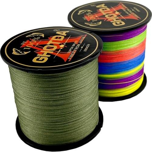 GHOTDA Fishing Line 300M 500M 4 Strands Braided Fishing Line Multifilament PE Line 10 -80LB