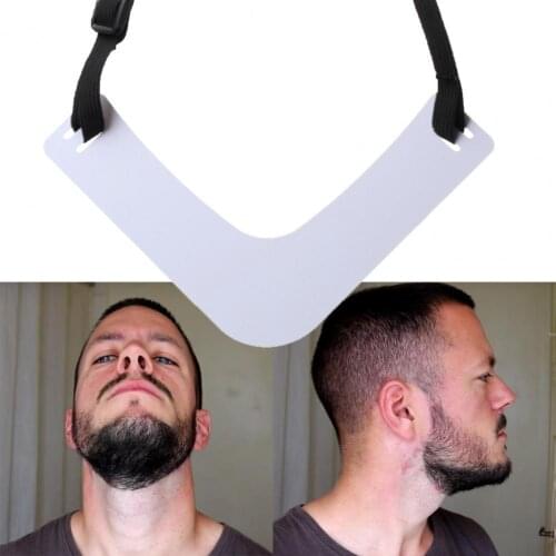 HOT SALES Neckline Guide Men Beard Shaping Styling Template Comb Trim Stencil Beauty Tool