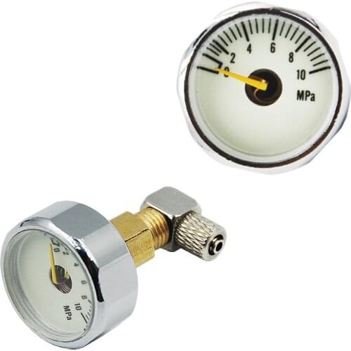 Mini Hydraulic Oil Pressure Gauge For 1/14 Huina 1/12 RC Excavator Bulldozer Trailer Car DIY Parts