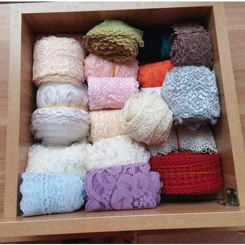 MIX10 yards/lot 4-20cm Elastic lace fabric ribbon border lace trim sewing material accessories