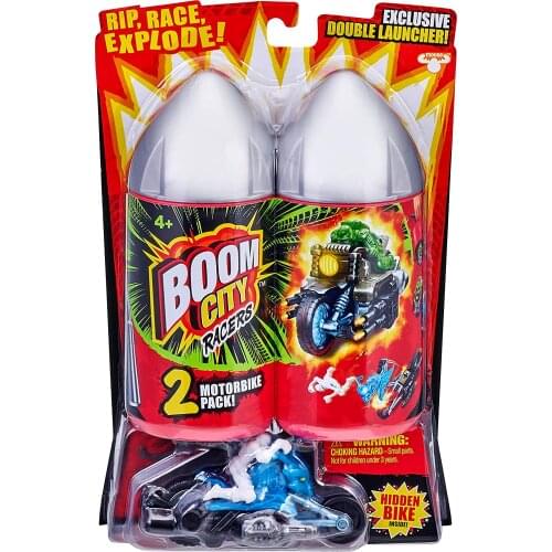 Boom City Racers Motorbike 2 Pack - Booms Bones Vs Gunna Getcha