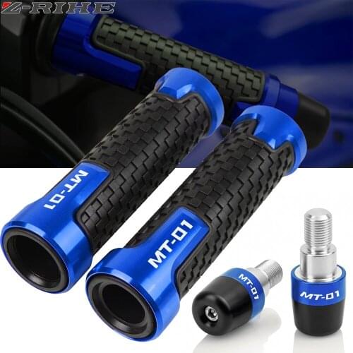 Motorcycle Handlebar Grips Ends Handle Bar Cap End Cap Plug For Yamaha MT-01 MT01 MT 01 2004-2015 2014 2013 2012 2011 2010 2009