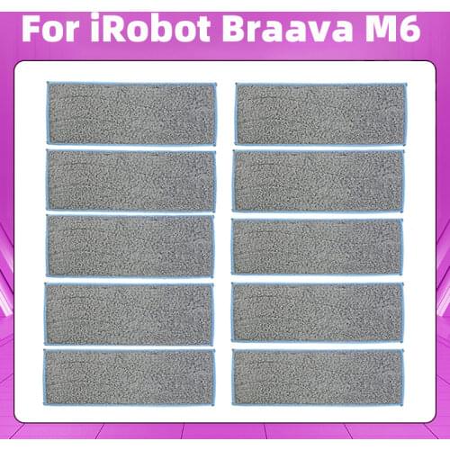 Microfiber 3pcs/Lot Washable wet sweeping Pad mop cloths mopping pads for iRobot Braava M6 Free Post