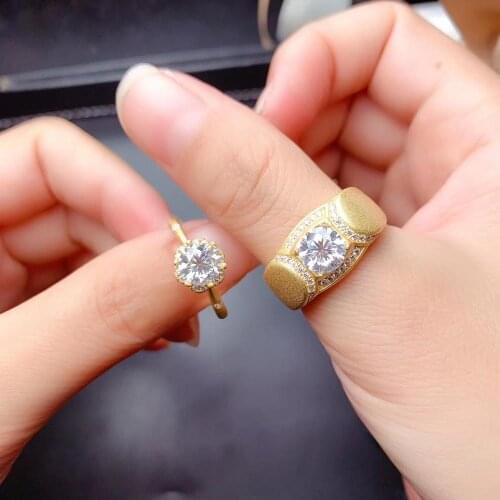 Moissanite Lovers ring for Besting Wedding Ring Free shipping 925 sterling silver Fine jewelry