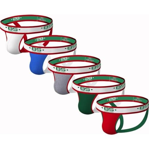 85 Brand Mens Sexy Thongs Briefs Double D G-string Thong Men Tanga Gay Underwear Male Jockstraps Gay Men Underwear Jockstrap