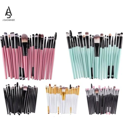 20pcs High Quality Makeup Brush Set Eyeshadow Blending Foundation Powder Eyebrow Blush Double Head Brushes Beauty Make Up Tool