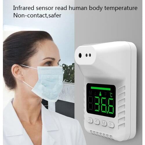 Wall Mount Non-contact Infrared Thermometer Digital Forehead Temperature Sensor Laser Gun with Fever Alarm home Accessories