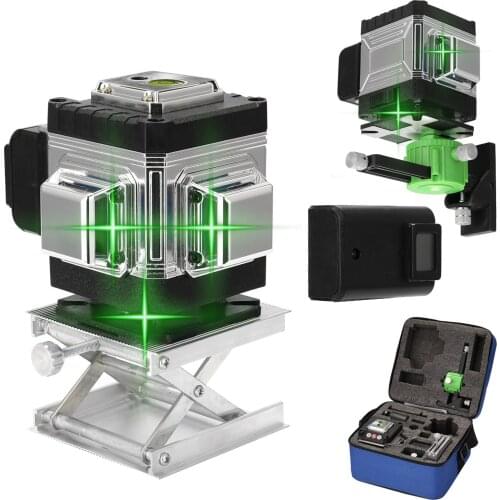 12 Lines Green Laser Level 3D Self-leveling Laser Level 360 Laser Leveling Device Instrument with Vertical and Horizontal Line