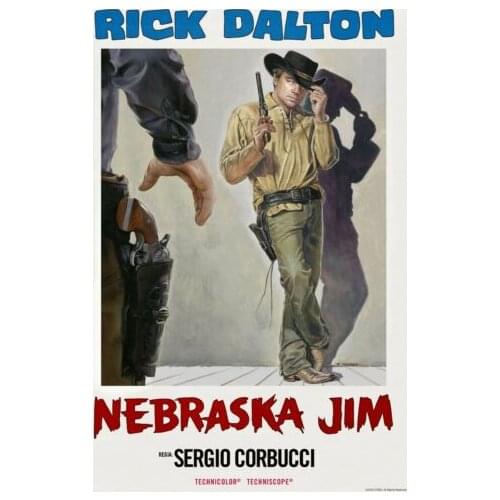 ONCE UPON A TIME IN HOLLYWOOD RICK DALTON NEBRASKA JIM DI CAPRIO MOVIE Art print Silk poster Home Wall Decor