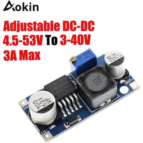 LM2596 DC-DC Adjustable Step Down Buck Converter Power Module 4.5-50V To 3-35V DC to DC
