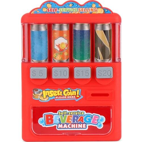 Drinks Vending Machine Education Learning Shopping Game Boy Girl Play House Toy Interesting High Simulation Education Toy Gifts