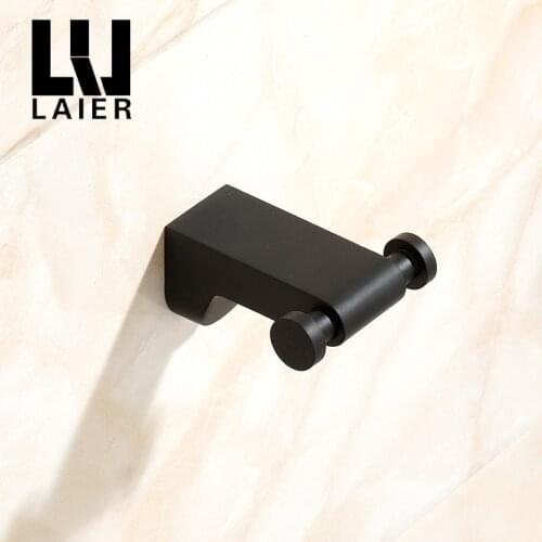 Vidric paint pure black minimalist living room kitchen bathroom hook coat hooks metal pendant