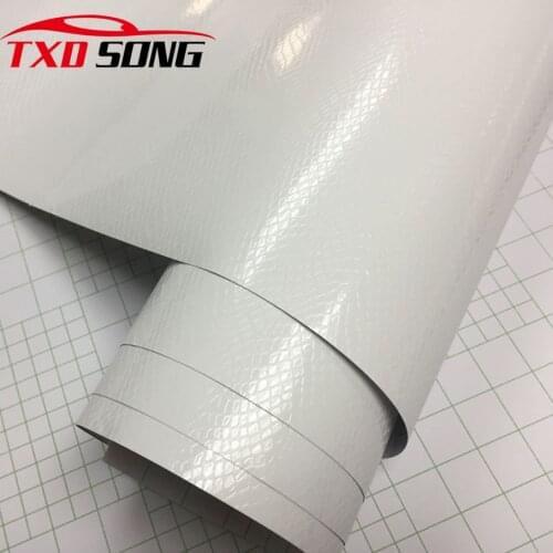 10/20/30/40/50/60X152CM White black Snake skin Leather Pattern Carbon Fiber Vinyl Film Automobiles Motorcycle car styling