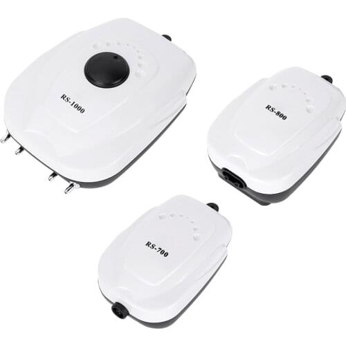 Aquarium Air Pump Fish Tank Mini Silent Compressor Single Double Outlet Oxygen Pumps Aquatic Accessories 2W 3W 3.5W 4W 8W