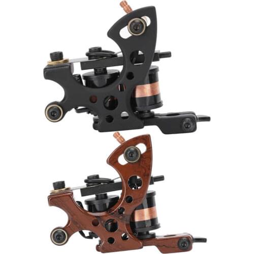 High Quality Rotary Coil Handmade Tattoo Machine Guns for Liner Shader 10 Wrap Coils Alloy Handmade Tattoo Machine
