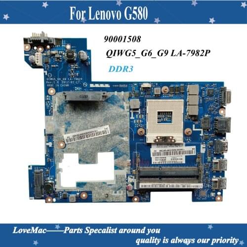 High quality FRU 90001508 for Lenovo G580 Laptop Motherboard QIWG5_G6_G9 LA-7982P DDR3 100% tested