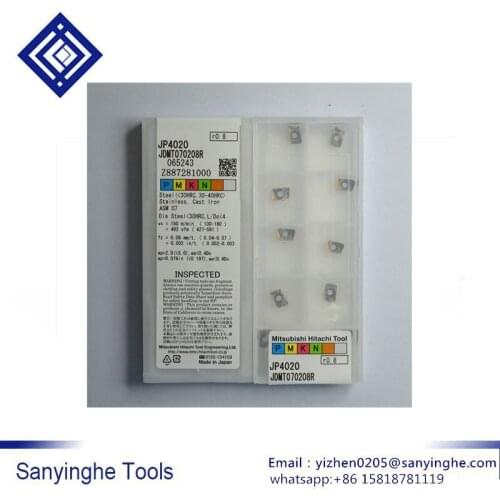 High quality 10 pcs/lots JDMT070208R JP4020 cnc carbide milling insert