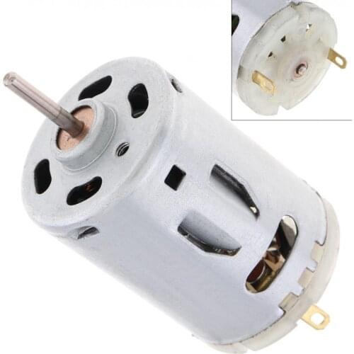 12V 3.9A 9800RPM DC Motor Remote Control Car Motor Electric Toy Motor Hair Dryer Motor with Carbon Brush for Toy Model