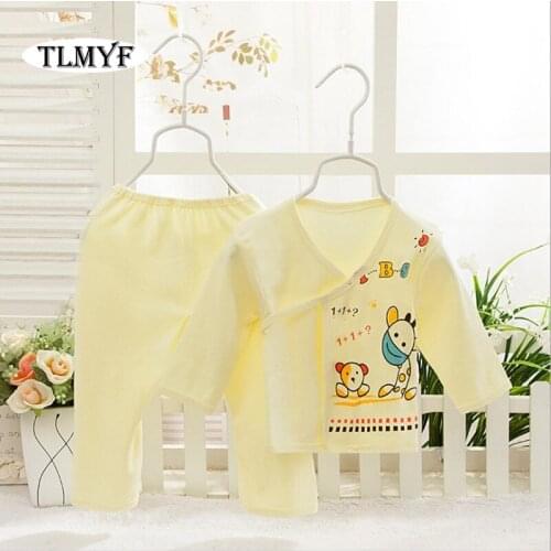 2pcs/set)Newborn Baby 0-3M Clothing Set Brand Baby Boy/Girl Clothes 100% Cotton Cartoon thicken Underwear,Free Shipping NT060
