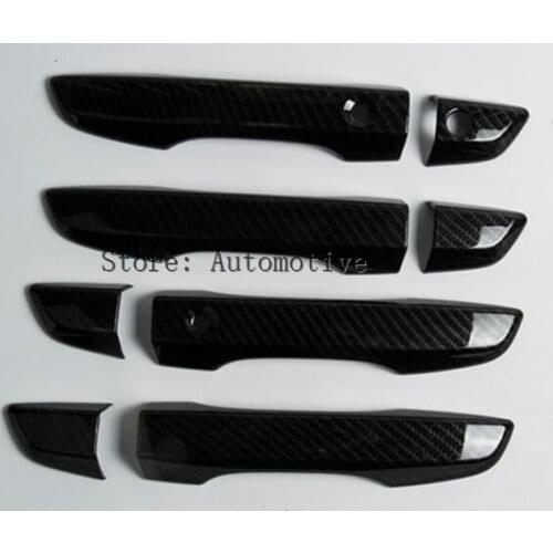 For Honda Civic ABS Carbon Fiber Style Door Handle Cover Trim 2016-2017 8pcs