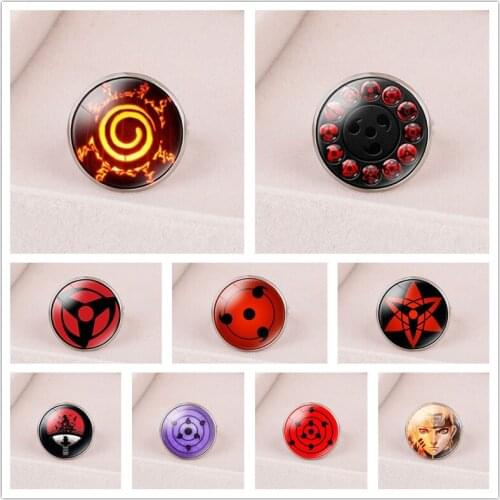 Anime peripheral accessories ninja cosplay open gemstone ring nine gouyu reincarnation write wheel eye adjustable