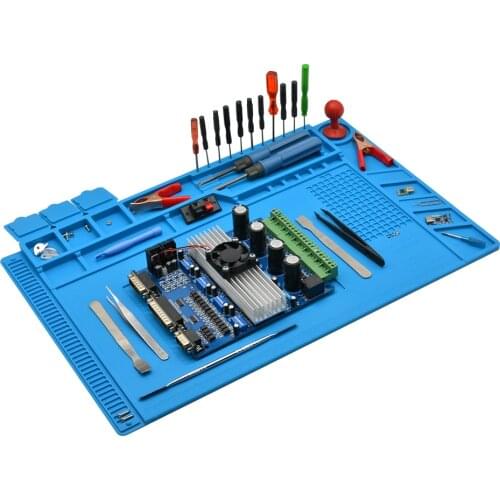 Anti-static Heat Insulation Working Mat Heat-resistant BGA Soldering Station Repair Silicone Insulator Pad Maintenance Platform