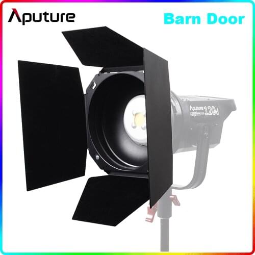 Aputure Barn Door Bowen-S Mount Light for LS Cob 120D 120D Mark II 300D Series Light Shaping Tool Allowing for Colored Gels