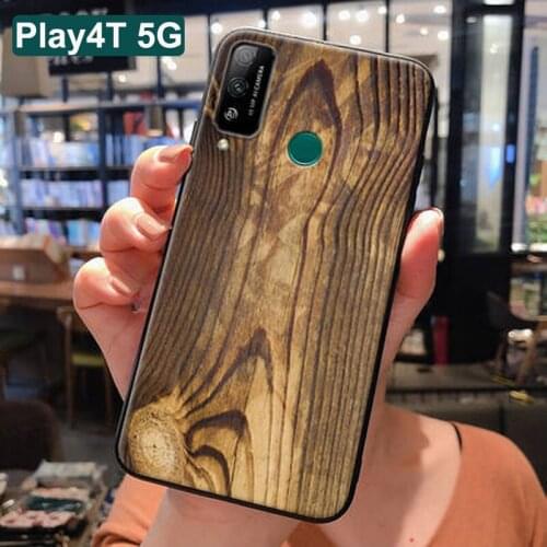 For Huawei Honor Play4T Case Play 4T 5g wood stone pattern soft silicone TPU phone Case For Huawei Honor Play4T Pro 5G cases For