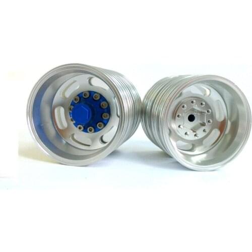 DIY Double Blue Rear Wheel Hub A for RC Tractor Model 1/14 TMY Truck TH01399-SMT4