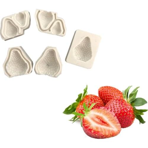 DIY Fruit Strawberry Shaped Silicone Mold Fondant Cake Mould Sugarcraft Baking Decorating Mould Tools For Bread Cupcake Soap