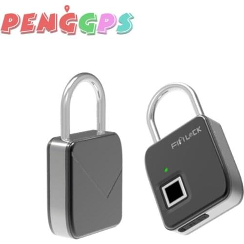 Fipilock Smart Fingerprint Lock Waterproof Security Keyless Indoor/Outdoor Padlock for Door Wardrobe Cabinets Bags Luggages Safe