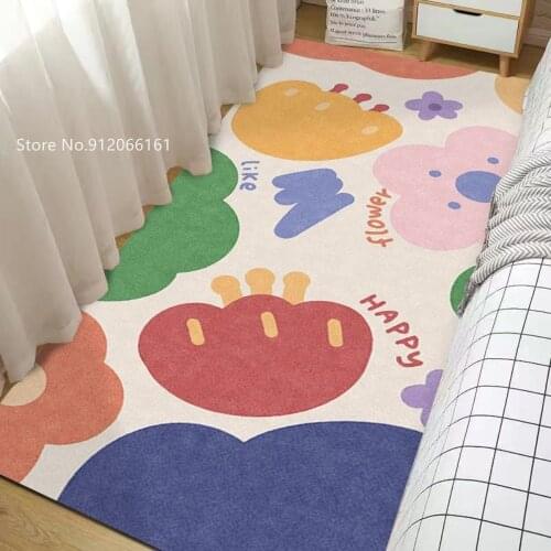 Girly Heart Carpet Cute Bedside Blanket Girl Room Bedroom Girl Dirty-resistant Large Area Fully Pink For Living Room Floor Mat