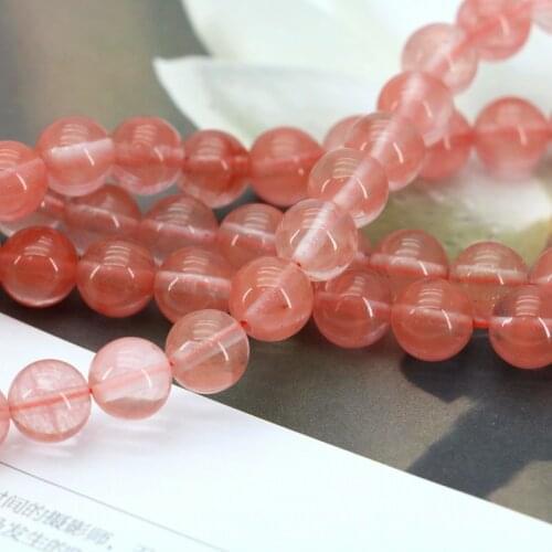 Round Pink watermelon tourmaline 8mm loose beads 15" 2pc/lot DIY women fashion jewelry making stone wholesale