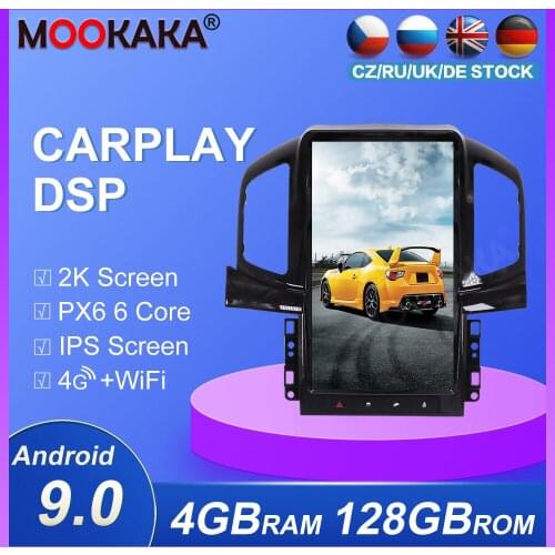 For Chevrolet Captiva 2013-2017 Tesla 4g+128gb Andriod 9.0 Car GPS Navigation Auto Radio Headunit Multimedia Player Carplay DSP