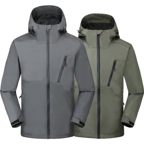 Spring Autumn Outdoor Soft shell Windbreaker Jackets Men Waterproof Breathable Fishing Coats Outdoor Camping & Hiking Jackets