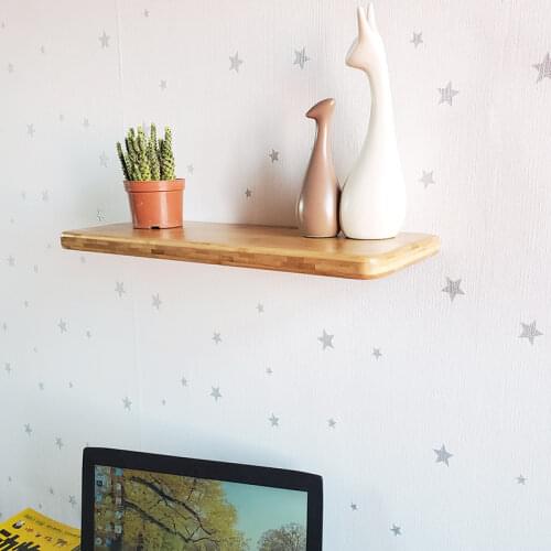 Wall Hanger Shelf Storage Rack Solid Bamboo Living Room Home Decoration Creative Nordic Home Clapboard Rack Solid Wooden S