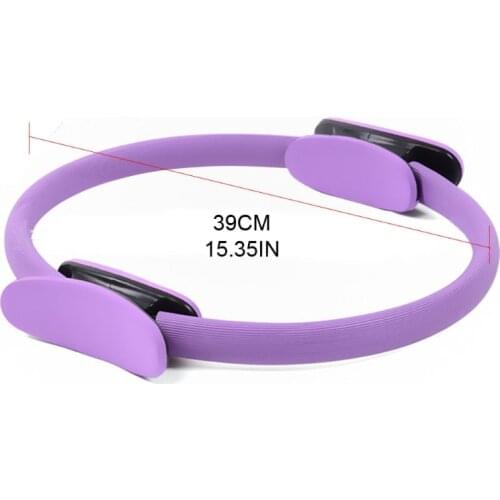 2021 New Unbreakable Pilates Ring Massage Double Handle Yoga Wheel Body Fitness Circle