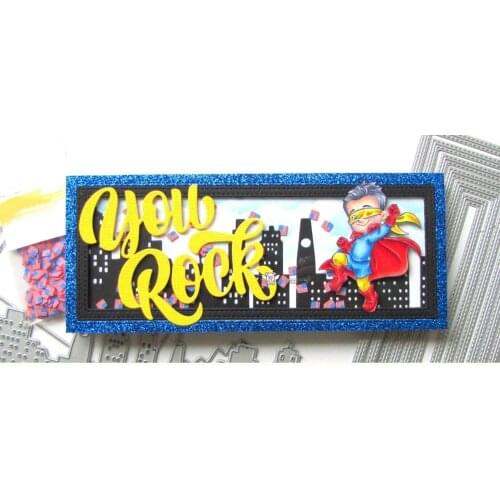 New Dotted rectangular frame metal Cutting Dies Stencils DIY Scrapbooking Paper/photo Cards Embossing Dies