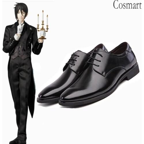 Anime Black Butler Sebastian Michaelis Cosplay Shoes Ciel Phantomhive Steward For Women Men