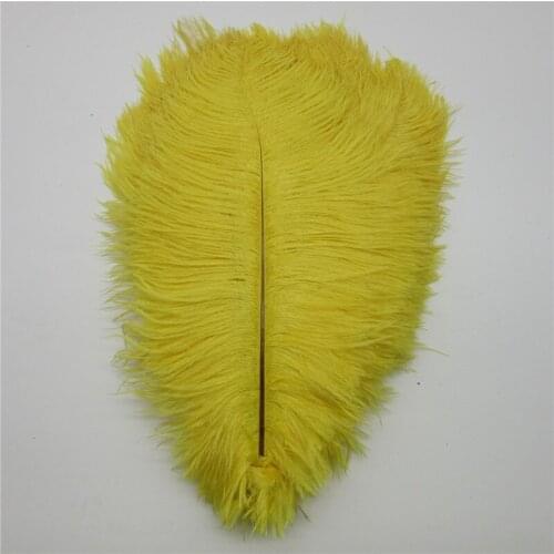 Wholesale Natural Ostrich Feathers 15-75CM 6-30 Inch Carnival Decor Party Wedding Decorations Yellow Ostrich Feather plumes
