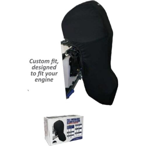 Full Outboard Motor Cover for Mercury Engine Southocean Cyclone Premium Woven Dope Polyester Fabric