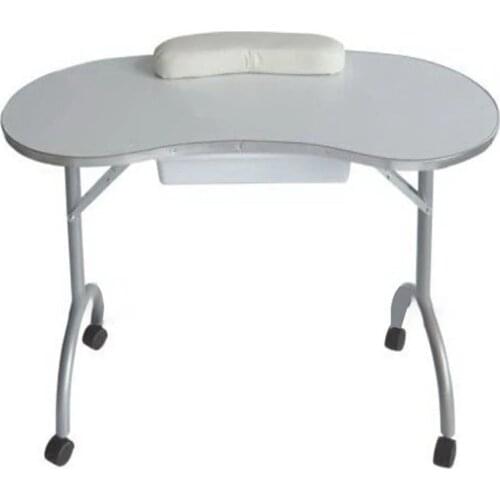 Foldable Portable Manicure Table With Armrests and Drawers Manicure Table Spa Beauty Manicure Table With Wheels Salon Furniture