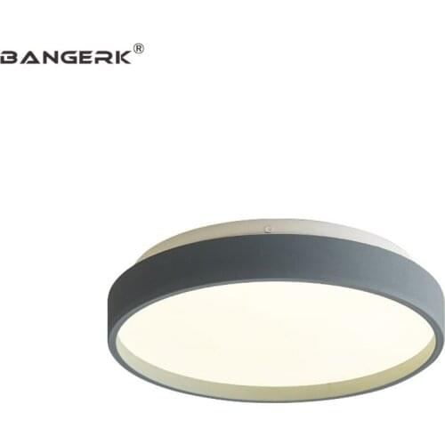 Nordic Modern LED Ceiling Lamp Loft Decor Round Acrylic Iron Ceiling Light Bedroom Fixtures Slim Design Home Indoor Lighting