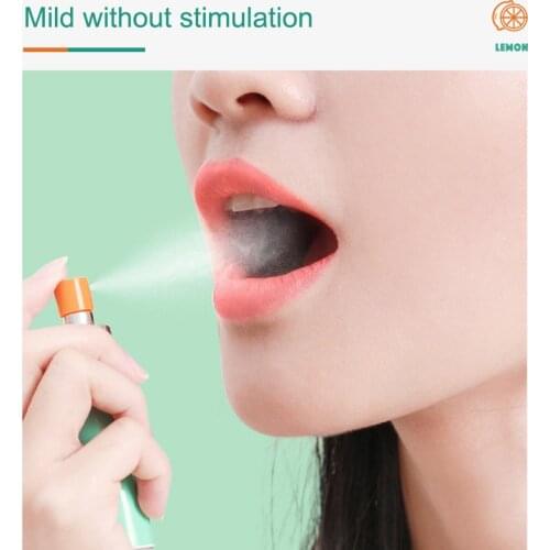 Fresh Breath Mouth Freshener Spray Lemon Mint Citrus Odor Lasting Portable for Removing Bad Breath NN