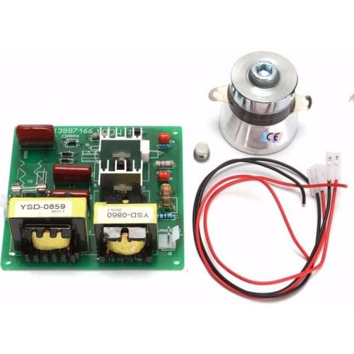 SANQ Ac 110v 100w 40k Ultrasonic Cleaner Power Driver Board+1pcs 60w 40k Transducer For Ultrasonic Cleaning Machines