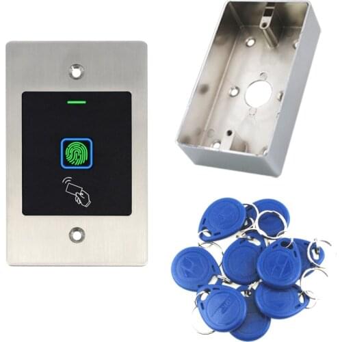 Embedded Gate door RFID Access Card Fingerprint 125KHz EM card Access Control Machine lP66 Waterproof Metal reader 1000 user
