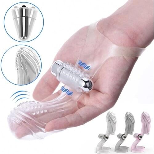 Sex Toys For Women Finger Sleeve Vibrator Clitoris Stimulate G Spot Orgasm Massager Female Masturbator Adult Products Lesbian