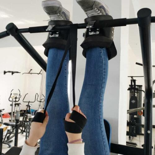 1 Pair Anti Gravity Inversion Boots Therapy Spine Ab Chin Up Gym Hook Hanging Pull Up Bodybuilding Fitness Handstand Shoes
