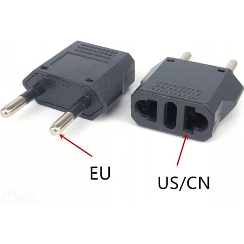 EU European KR Plug Adapter Japan China US To EU Travel Power Adapter Electrical Plug Converter Charger Socket AC Outlet